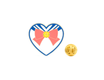 Sailor Moon Heart Bow Enamel Lapel Pin