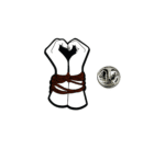 'Tied up heart hands' Enamel Pin