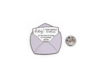 “Brave, Strong and Awesome” Inspirational Lapel Pin