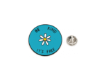 'Be Kind' Daisy Round Enamel Pin