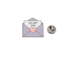 'You Got This' Love Envelope Lapel Pin