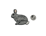 'Autistic & Anxious' Rabbit Pin