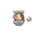 Happy Face Funny Enamel Pin