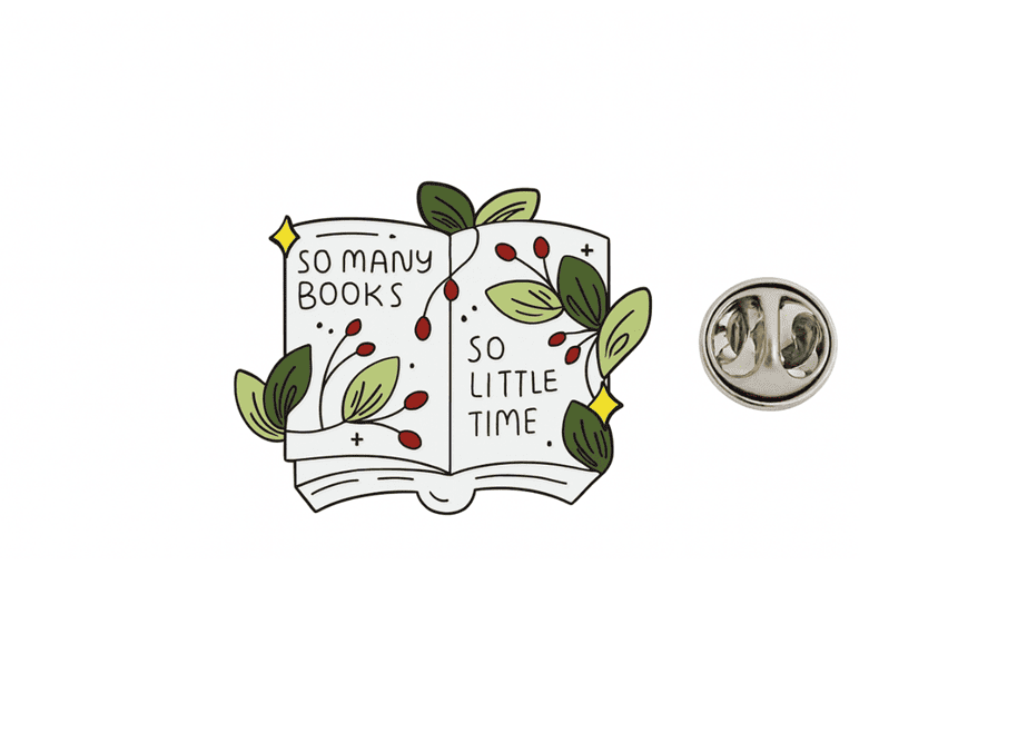 FWOR-203 'So Many Books So Little Time' Lapel Pin 'So Many Books So Little Time' Lapel Pin