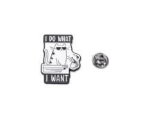 'Cat I Do What I Want' Lapel Pin