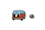 Cartoon Microbus Enamel Pin