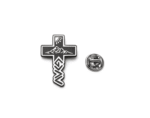 'God is Greater Than the Highs and Low' Cross and Mountain Pin