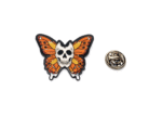 FHLW-061 Orange Skull Butterfly Pin