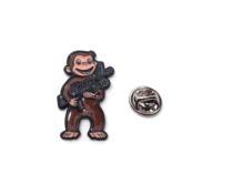 Anthropomorphic Monkey pin with Rifle