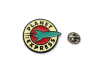 Planet Express Retro Space Delivery Ship Pin