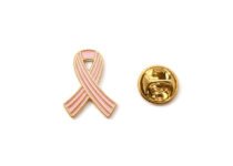 Pink Enamel Breast Cancer Awareness Ribbon Pin