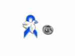 FAWDS-007 Blue Ribbon Pin with Dove