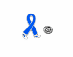 Walking Blue Ribbon Pin
