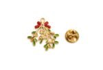 FPX-063 Christmas Mistletoe Enamel Pin