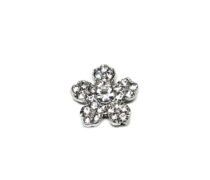 Crystal Flower Brooch Pin