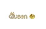 Sparking Rhinestone Queen Crown Pin