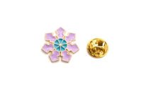 Purple Snowflake Enamel Pin