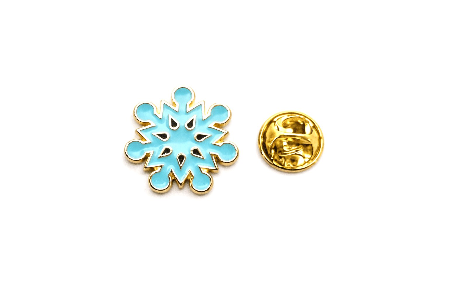 FSNO-005 Turquoise Snowflake Enamel Pin Turquoise Snowflake Enamel Pin