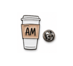 FPE-314 AM Coffee Cup Lapel Pin