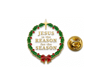 Festive Christmas Enamel Lapel Pin