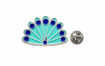FBIPE-016 Peacock Feather Enamel Pin