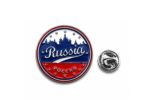 Russia Tricolour Enamel Pin Badge – red, blue & white enamel, 30mm