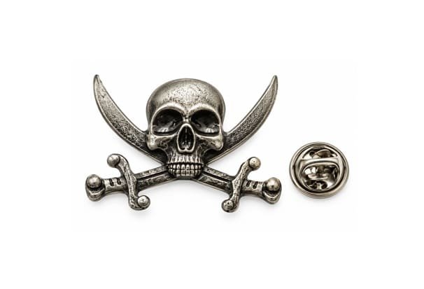 FSKU-048 Pirate Skull Lapel Pin Pirate Skull Lapel Pin